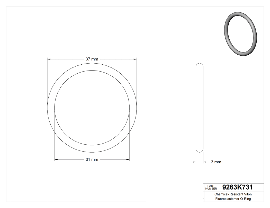 Technical drawing - 9263K731